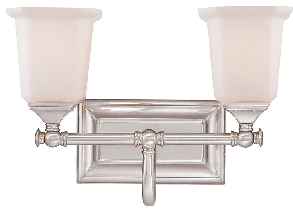 Quoizel NL8602BN Two Light Bath Fixture Nicholas Brushed Nickel