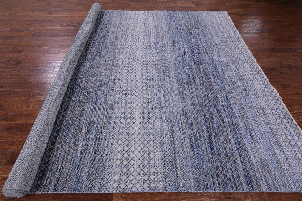 9' 1" X 12' 3" Savannah Grass Handmade Wool Rug - Q13200