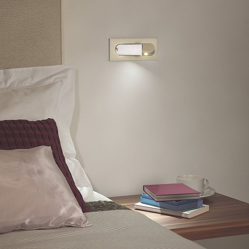Modern Minimalistic Wall Lamp in European Style, Living Room, Bedroom, Bronze, Neutral Light