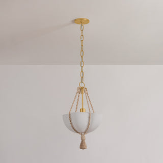 Hudson Valley Lighting Amberley Pendant, Vintage Gold Leaf