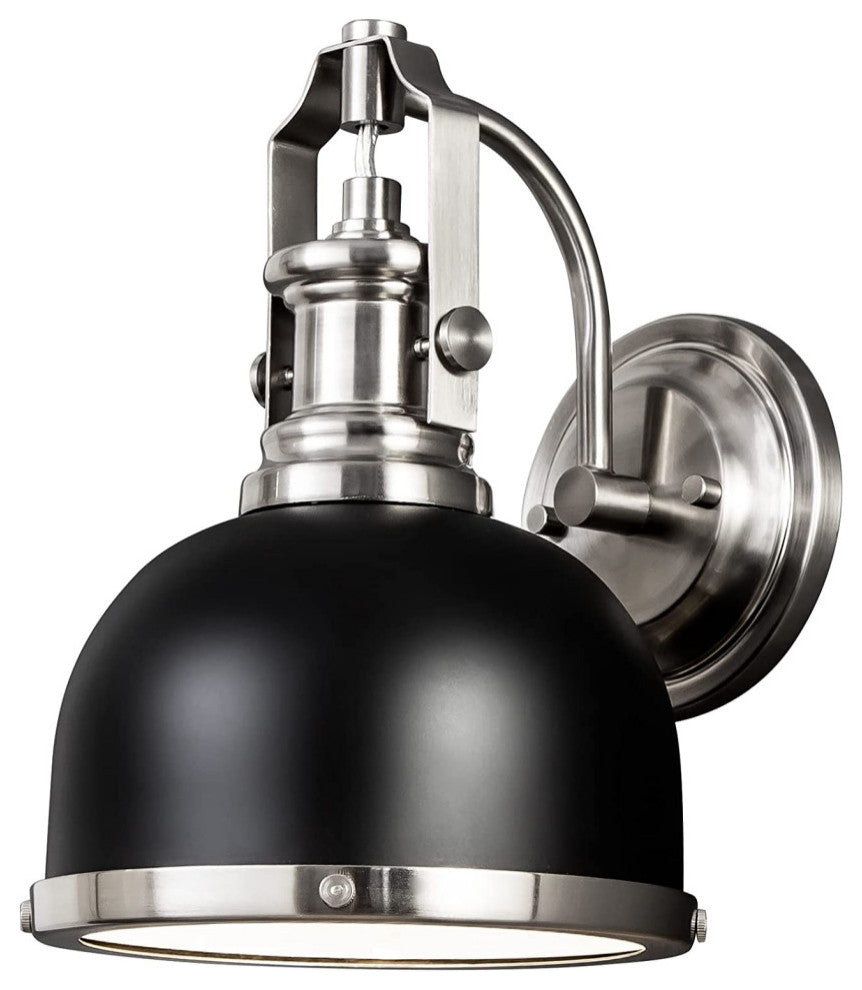 Gooseneck Wall Sconce Light fixture black dome industrial wall mount lamp