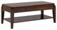 47"x23"x19" Walnut Coffee Table With Lift Top