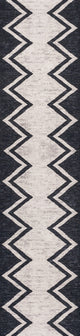 Siksak Modern Chevron Border Area Rug, 2x8