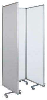 72"H x 24"W Double Sided Mobile Magnetic Whiteboard-3 sections included