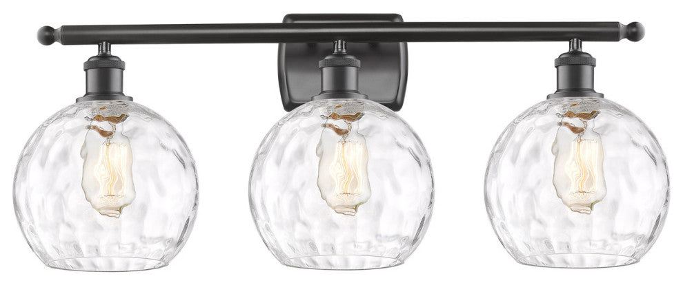 Innovations 516-3W-OB-G1215-8-LED 3 Light Bath Vanity Light, Oil Rubbed Bronze