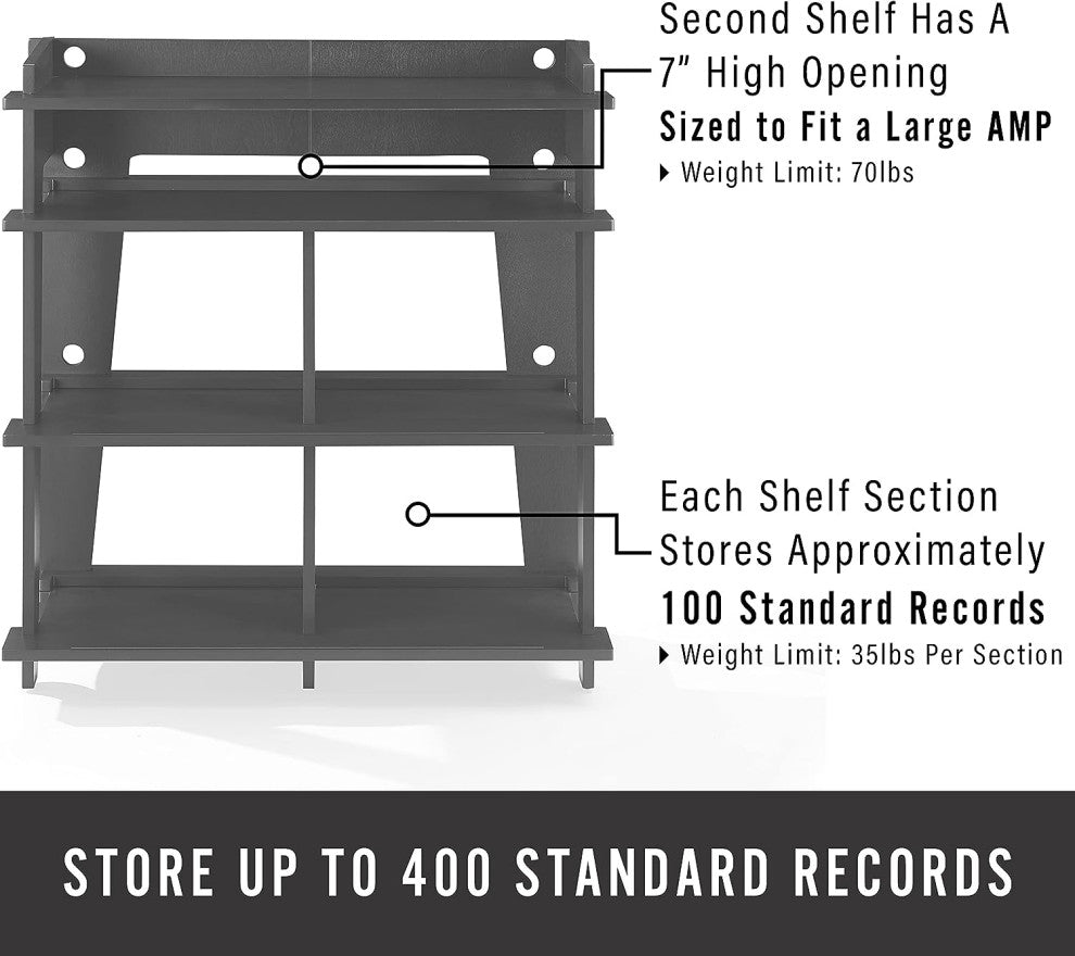 Soho Record Storage Console In Black