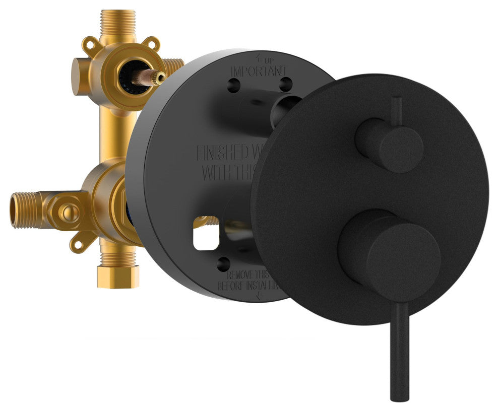 Pulse 3006-MB ShowerSpas Brushed-Nickel Combo Shower System in Matte Black