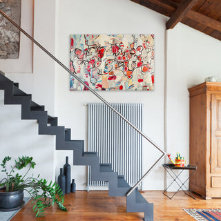 "Ruby Blossoms" by Rebecca Moy, 26"x40"