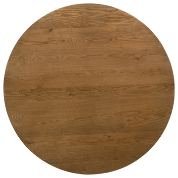 Terra Transitional Round Dining Table Only, Walnut