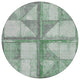 Machine Washable Indoor/Outdoor Chantille ACN1875 Green 8' x 8' Round Rug