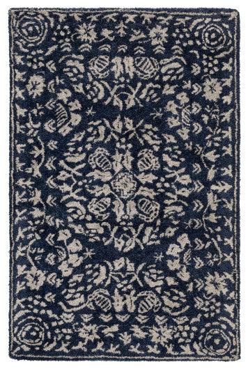 Surya Smithsonian SMI-2112 2'x3' Rug, Dark Blue/Light Gray