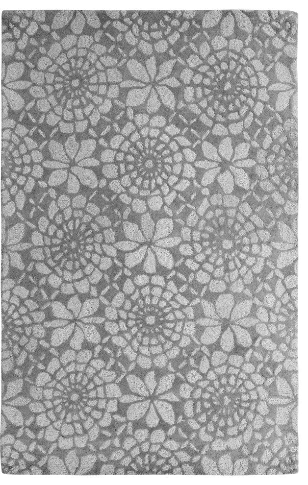 Palace Ivory and Gray Rug, 4'x6'