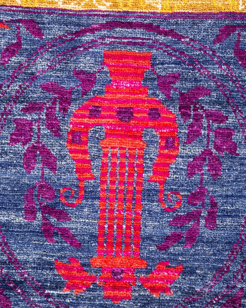 Boro One-of-a-Kind Hand-Knotted Area Rug Yellow, 8'10"x11'10"