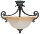 Barcelona Semi-Flush, Natural Iron