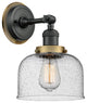 INNOVATIONS LIGHTING 203BK-BPBB-HRBB-G74 Large Bell 1 Light Mixed Metals Sconce