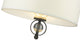 Cerchi Flush Mount, Rubbed Bronze, Opal Satin Shade
