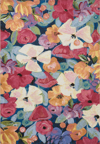 Loloi II Botanical Navy/Multi 5'3"x7'8" Area Rug