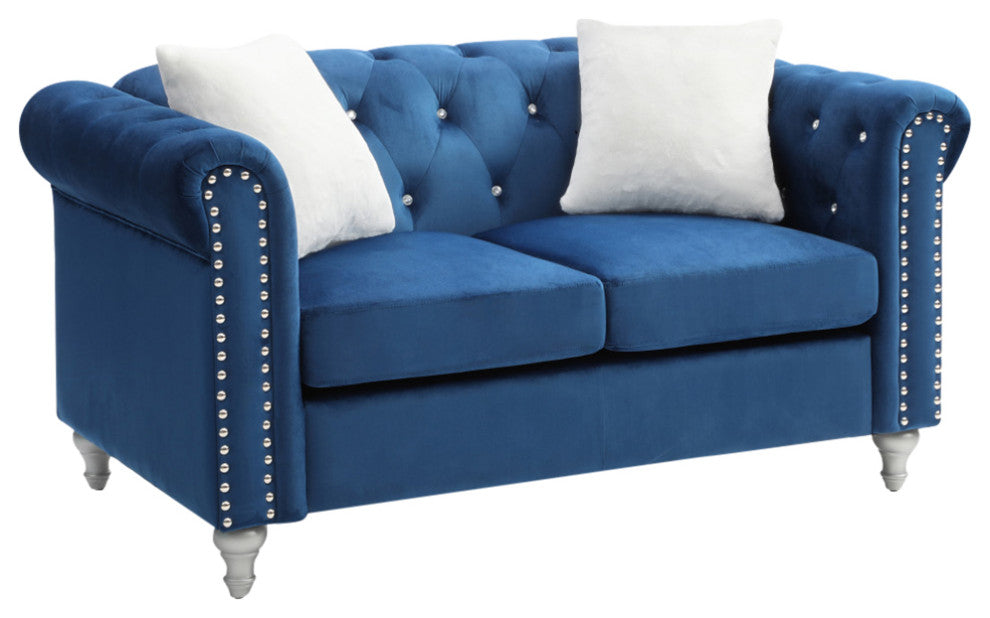 Raisa Loveseat, Navy Blue