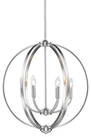 Golden Lighting Colson PW 6 Light Chandelier, Pewter - 3167-6PW