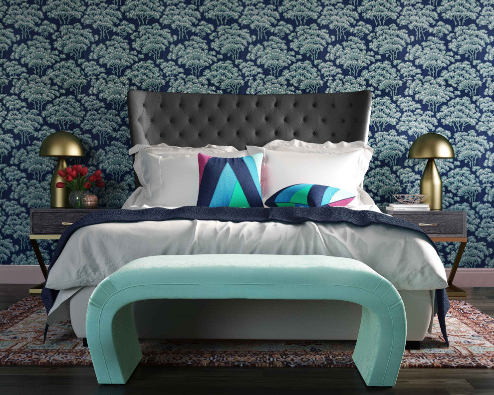 Sassy Gray Velvet King Bed