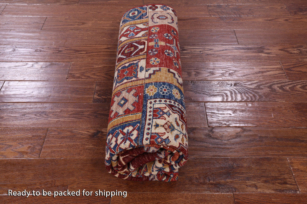 Super Kazak Hand-Knotted Wool Rug 5' 4" X 7' 10" Q11093