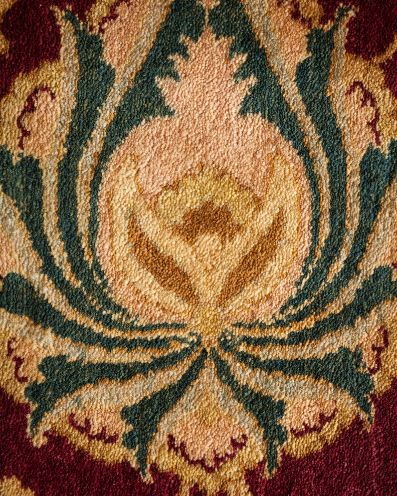 Mogul, One-of-a-Kind Hand-Knotted Area Rug Red, 8'2"x9'10"