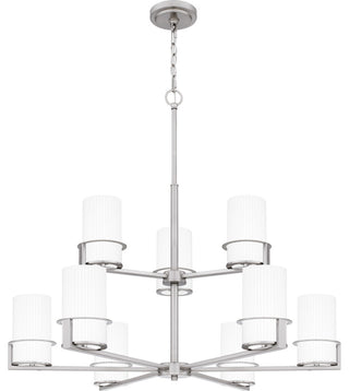 Quoizel SEY5032 Seymour 9 Light 33"W Chandelier - Brushed Nickel