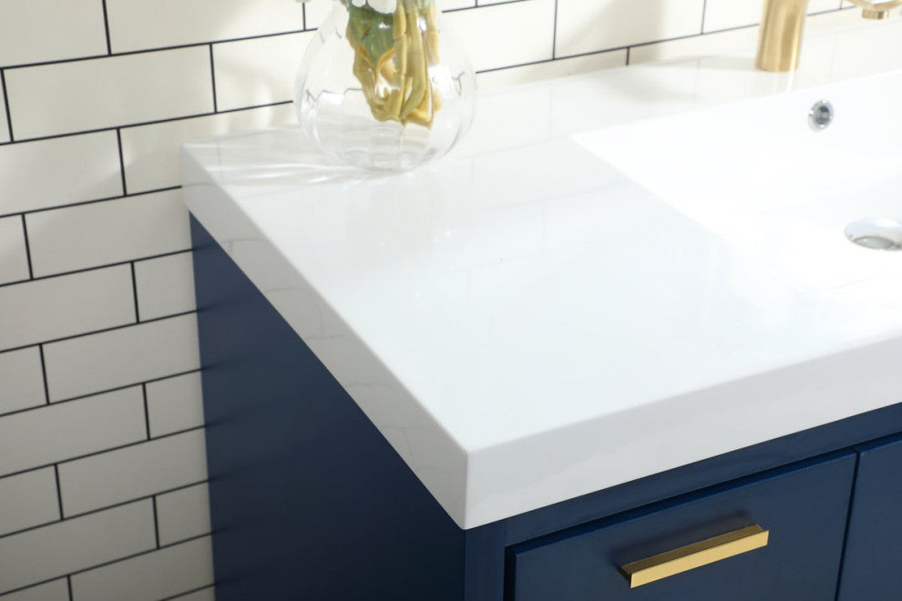Walker 48" Single Bathroom Vanity, Blue