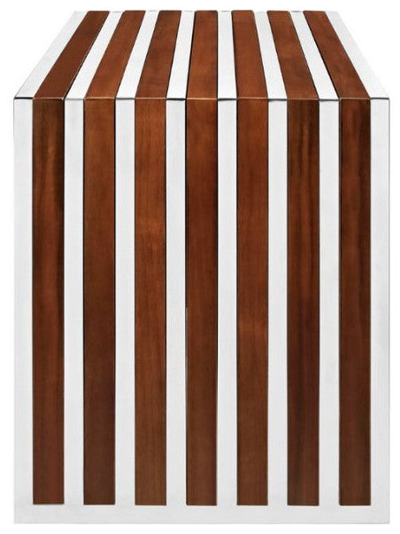 Nove Small Walnut Bench