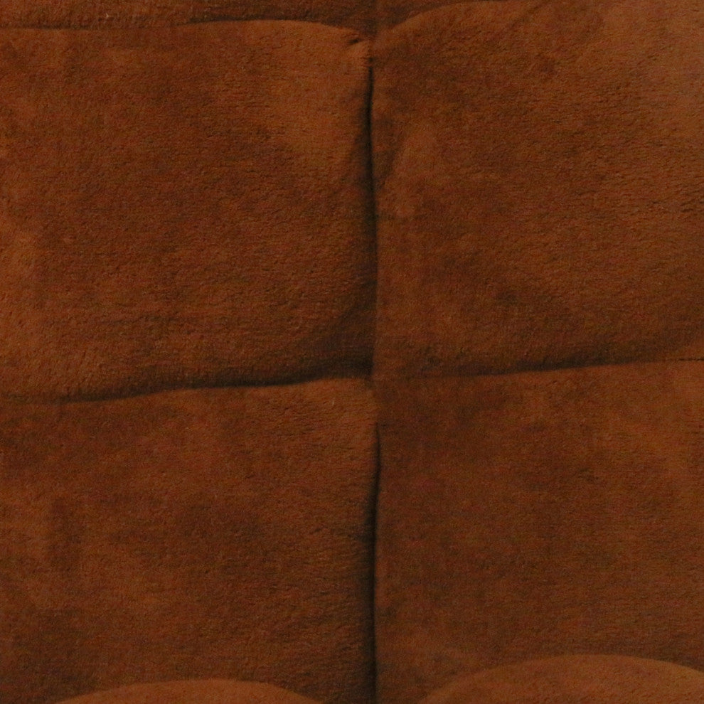 Loungie Supersoft Folding Adjustable Gaming Recliner Chair, Brown