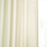 Antique Lace Linen Sheer Curtain Single Panel, 50"x96"