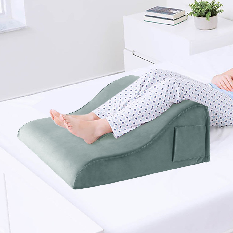 Reading Pillow Bed Foam Wedge Adult for Back Support, Gray, 24x9x21