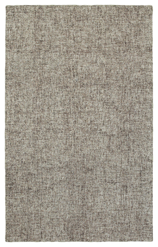 Oriental Weavers Finley Collection Grey Solid Indoor Area Rug 3'6"X5'6"