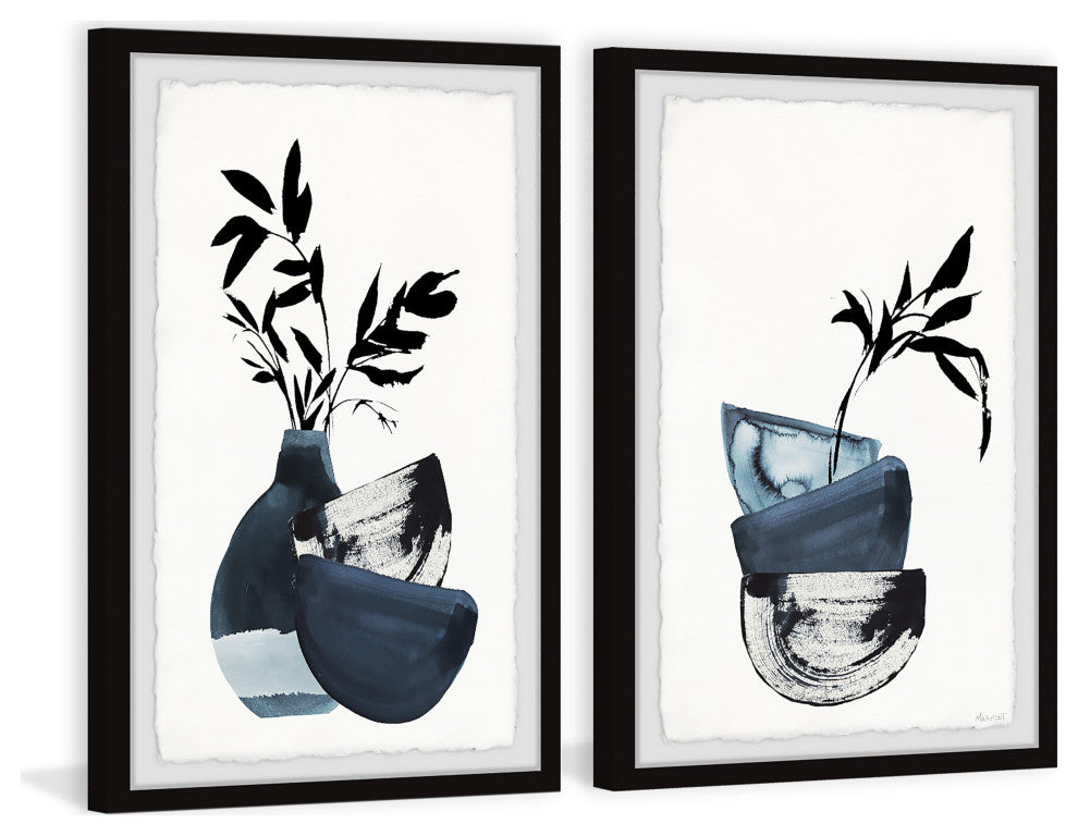 Bamboo Arrangement Diptych, 2-Piece Set, 8x12 Panels
