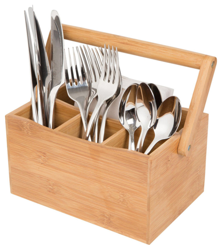 Kira Bamboo Cutlery Caddy