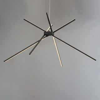 ET2 E41443 Alumilux Aster 45"W LED Abstract Sputnik Chandelier - Satin Aluminum
