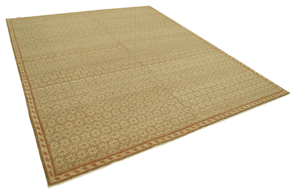 Rug N Carpet - Handwoven Oriental 8' 0" x 9' 11" Wool Oushak Area Rug