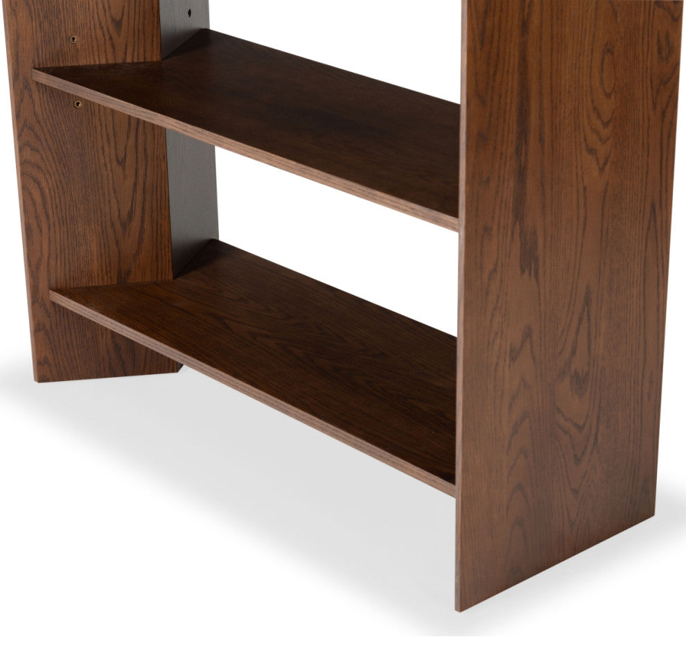 Safavieh Couture Norrington 5 Shelf Bookshelf, Walnut