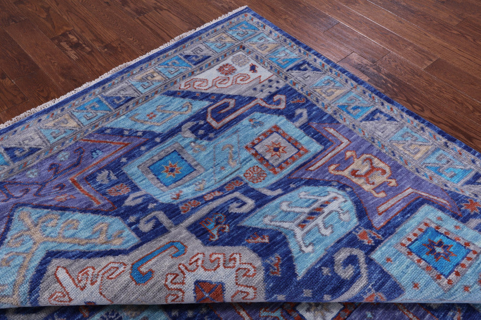 Handmade Kazak Wool Rug 9' 2" X 12' 1" - Q13293