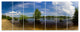 Small Flood Panorama, Landscape Canvas Art Print, 83"x32", 7 Panels