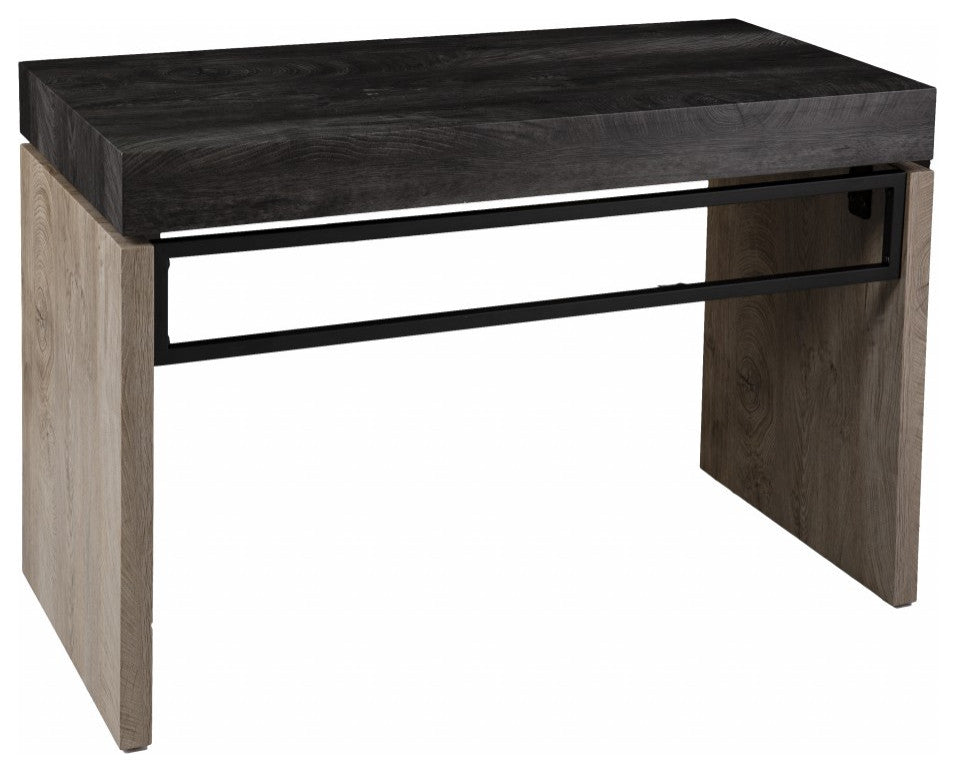 Black Wood and Iron Writing Desk
