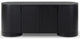 Safavieh Couture Jesbelina Oval Wood Sideboard, Black