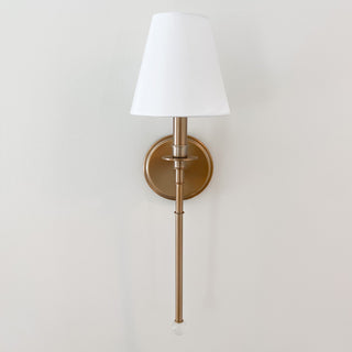 Riverdale 1 Light Aged Brass Wall Mount