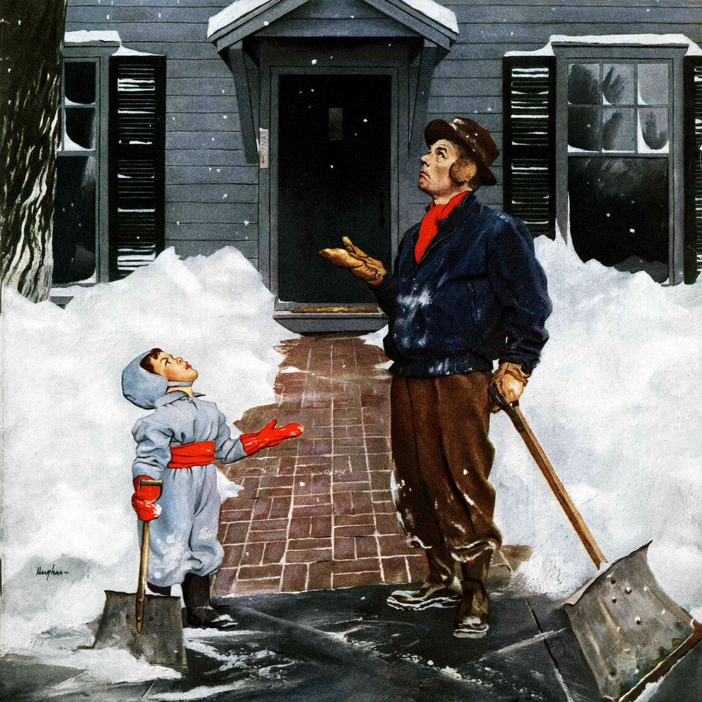 "More Snow" Painting Print on Canvas by George Hughes