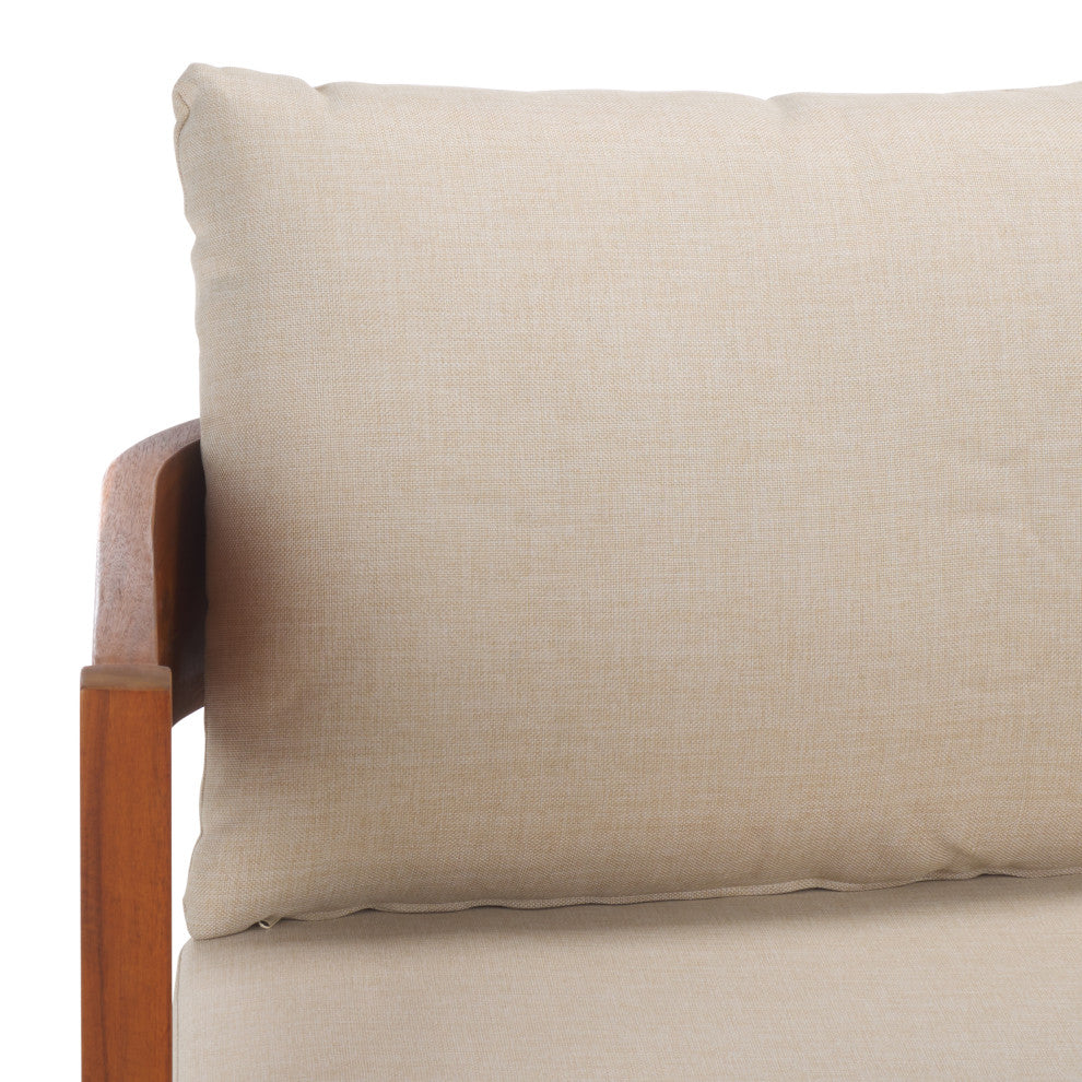 Safavieh Theo Bench And Table, Natural/Taupe