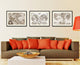 World Vintage Sepia Map Canvas Print, 28"x37"