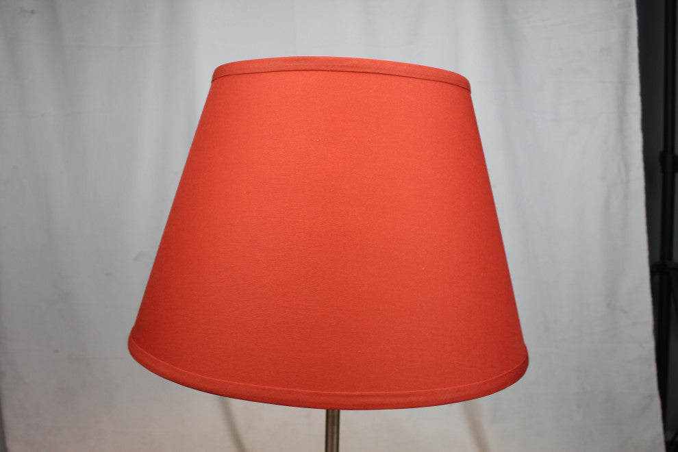 Fenchel Shades 10"x16"x11" Spider Attachment Empire Lamp Shade, Linen Paprika