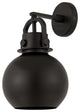 INNOVATIONS LIGHTING 710-1W-BK-M710-8BK-LED Newton Sphere Sconce