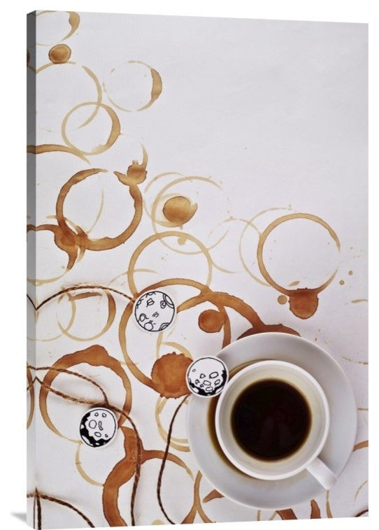 "Moon Map" Stretched Canvas Giclee by Dina Belenko, 20x30"