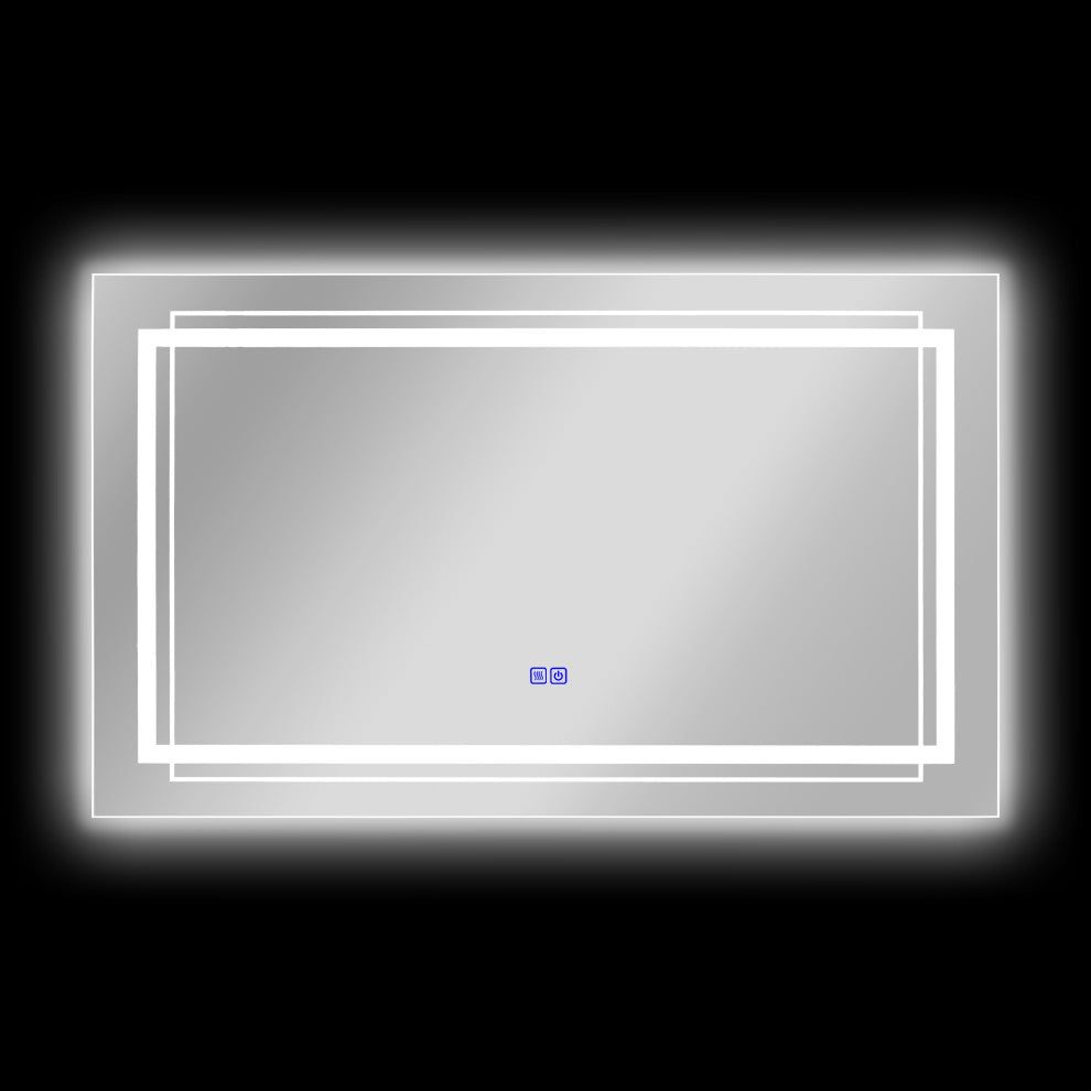 CHLOE Lighting LUMINOSITY Rectangular TouchScreen LED Mirror